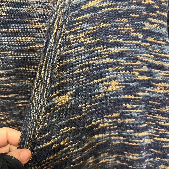 Avenue Blue and Beige Long Sleeve Duster- Sweater Size 18/20 - Picture 3 of 7